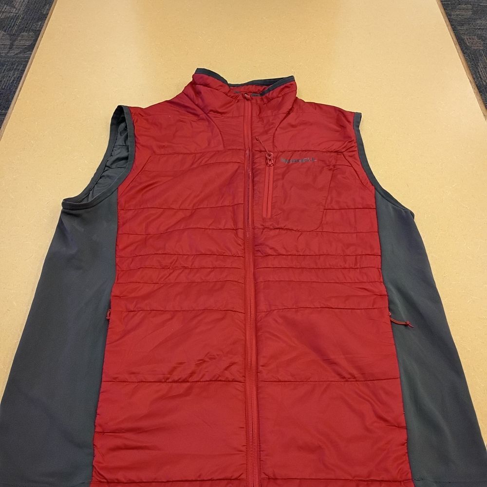 Merrell Red Quilted Vest with Dark Gray Sides